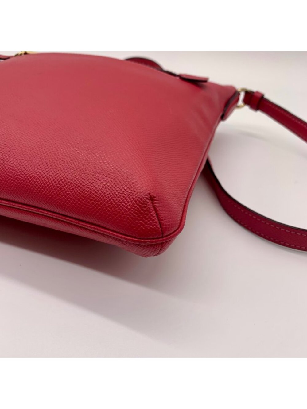 Coach Pink Pebbled Leather Rowan File Bag - Picture 6 of 11